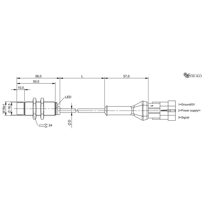 Індуктивний датчик Balluff BES M18MG-NSC16F-BP01-519 (BES046N)