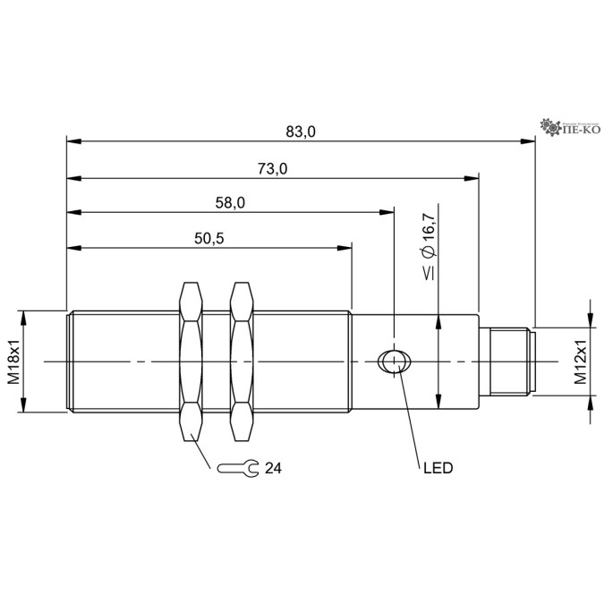 Індуктивний датчик Balluff BES M18MI2-PAH80B-S04G (BES0495)