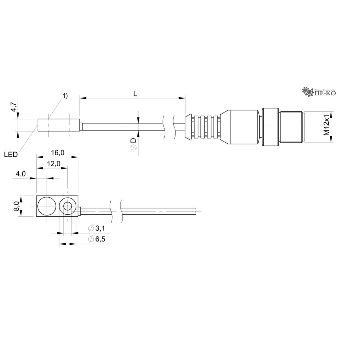 Індуктивний датчик Balluff BES R04MC-PSC20B-EP00,36-GS04 (BES04EU)