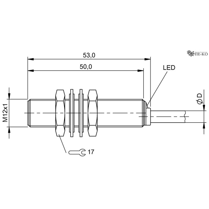 Індуктивний датчик Balluff BES M12MI-PSC40B-BP03-112 (BES04FM)