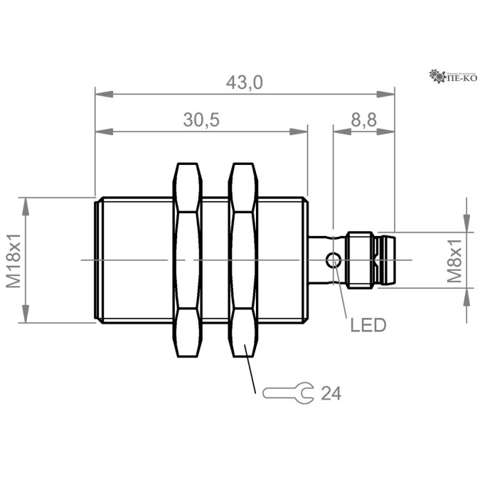 Індуктивний датчик Balluff BES M18ME-POC80B-S49 (BES04TN)