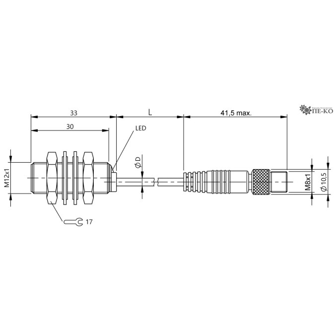 Індуктивний датчик Balluff BES 516-325-G-E4-C-S49-00,5 (BES04ZE)