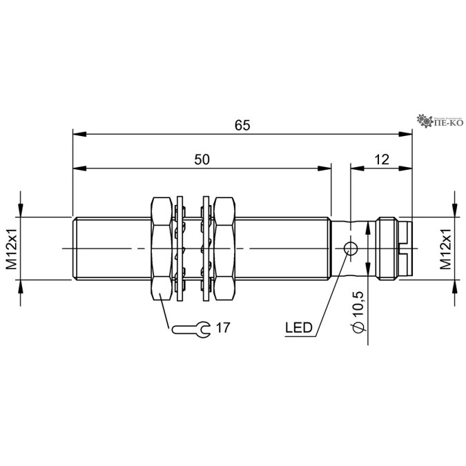 Індуктивний датчик Balluff BES M12EI-PSC40N-S04G-S (BES0511)