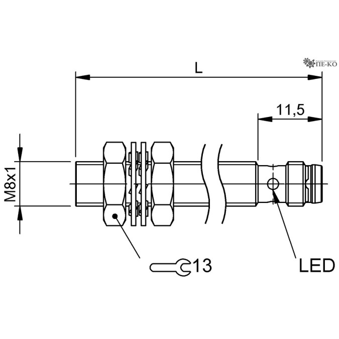Індуктивний датчик Balluff BES M08MI-POC30B-S49G (BES054P)