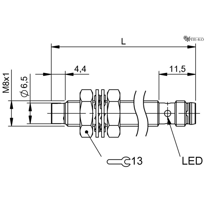 Індуктивний датчик Balluff BES M08EH1-POC60F-S49G (BES0550)