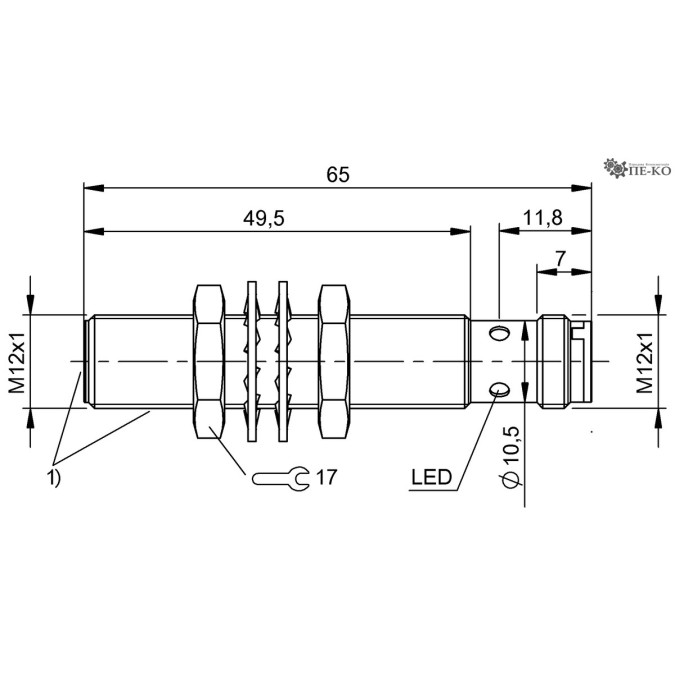 Індуктивний датчик Balluff BES M12EI-PSC40B-S04G-S03 (BES056A)