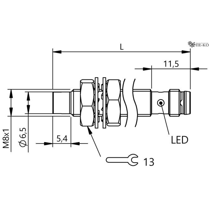 Індуктивний датчик Balluff BES M08EB-PSC40F-S49G-539 (BES056P)