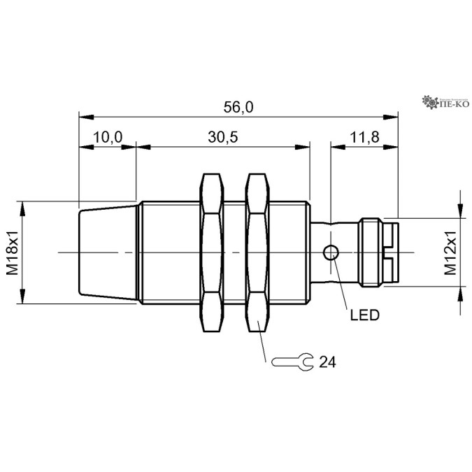 Індуктивний датчик Balluff BES M18ME-POC80F-S04G (BES057E)