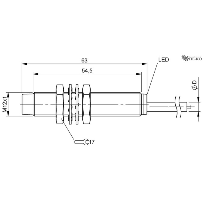 Індуктивний датчик Balluff BES M12EI-PAC40F-BV03 (BES0580)