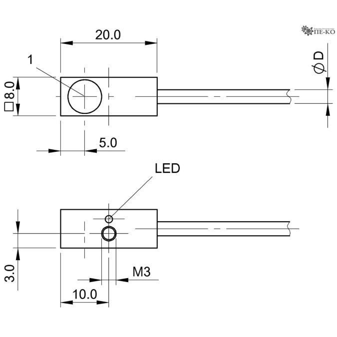 Індуктивний датчик Balluff BES Q08MEC-PSC20B-EZ02-519 (BES0588)
