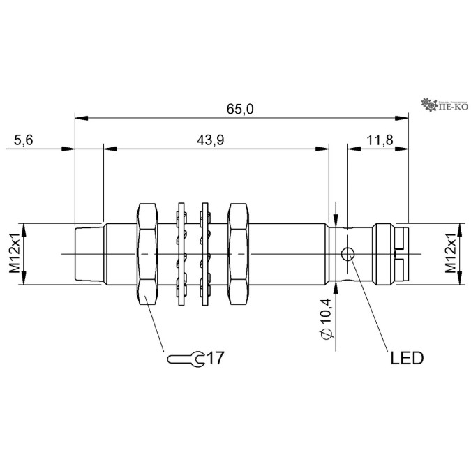 Індуктивний датчик Balluff BES M12MI-PAC80F-S04G (BES05F1)