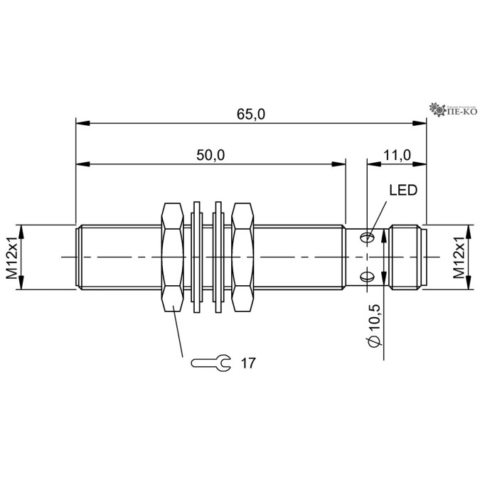 Індуктивний датчик Balluff BES M12MI-PSC40B-S04G-M02 (BES05F9)