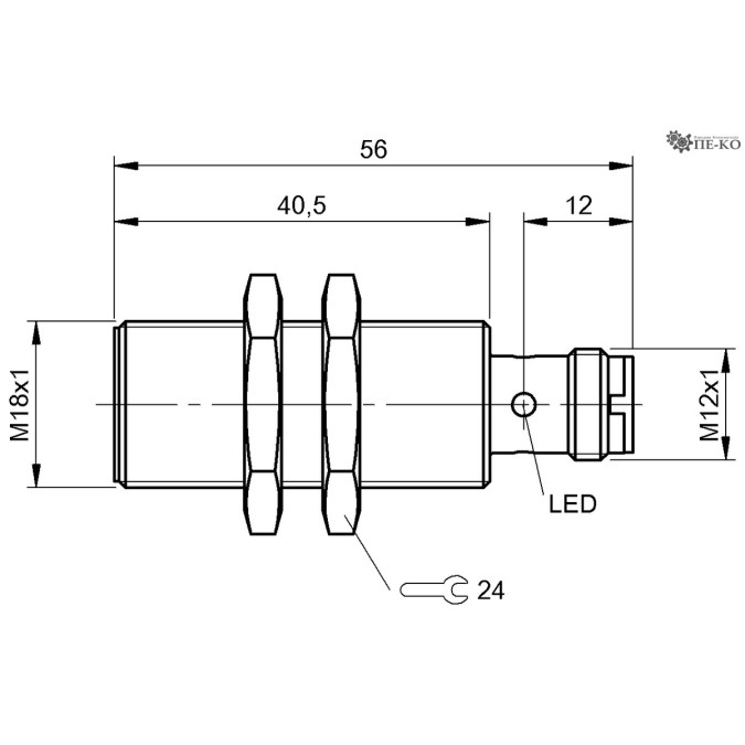 Індуктивний датчик Balluff BES M18EG1-PSC80A-S04G-S (BES05K7)