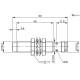 Індуктивний датчик Balluff BES M12MF1-PSC12F-S04G (BES05KF)