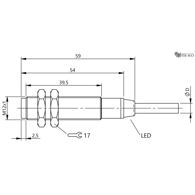Індуктивний датчик Balluff BES M12EG2-PSC20B-BV02-EXF (BES05M3)