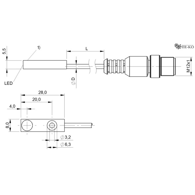 Індуктивний датчик Balluff BES R13EC-PSC20B-ES00,2-GS04-106 (BES05M9)