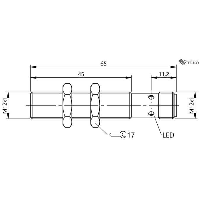 Індуктивний датчик Balluff BES M12MG2-GNX20B-S04G-EXC (BES05MW)