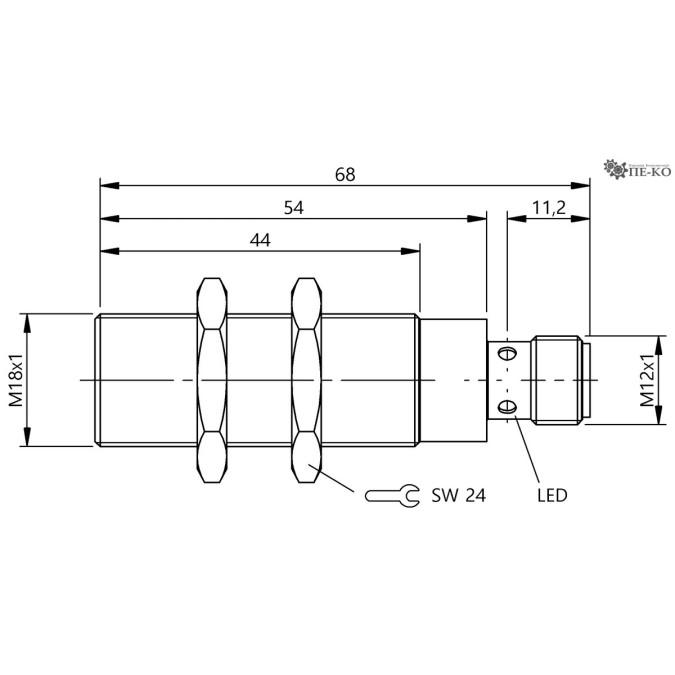 Індуктивний датчик Balluff BES M18MH2-GNX50B-S04G-EXC (BES05MZ)