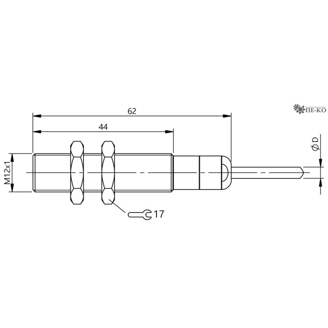 Індуктивний датчик Balluff BES M12MG2-GNX20B-BT02-EXA (BES05NE)