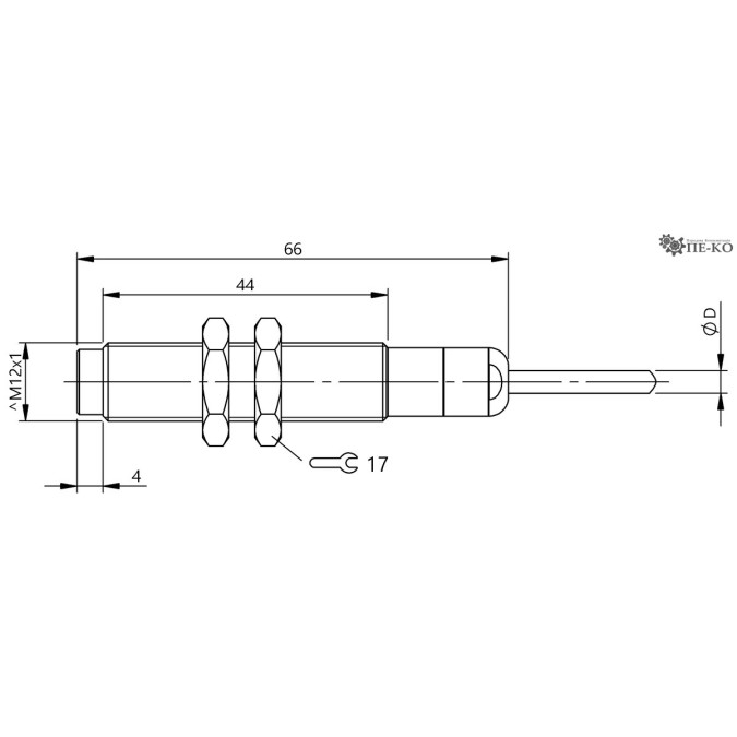 Індуктивний датчик Balluff BES M12MG2-GNX40F-BT02-EXA (BES05NF)