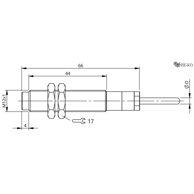 Індуктивний датчик Balluff BES M12MG2-GNX40F-BT02-EXB (BES05NN)