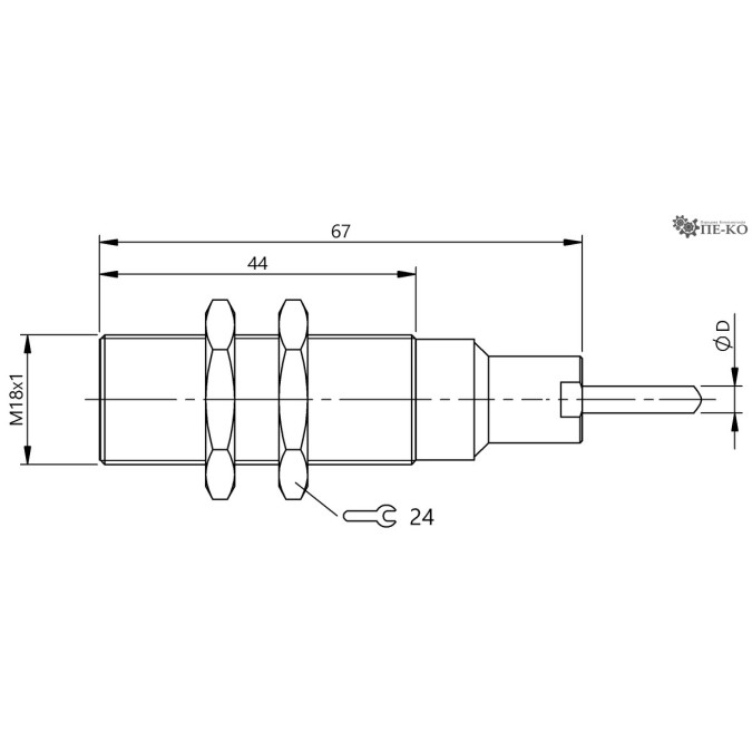Індуктивний датчик Balluff BES M18MH2-GNX50B-BT02-EXB (BES05NP)