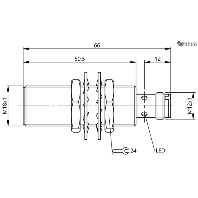 Індуктивний датчик Balluff BES M18MI-PSC80A-S04G-W10 (BES05PP)