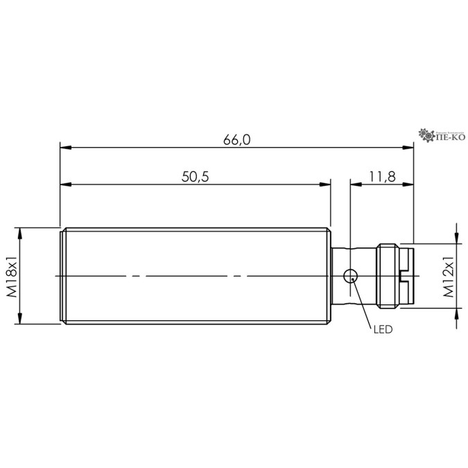 Індуктивний датчик Balluff BES M18MI-PSC50A-S04G (BES05WM)