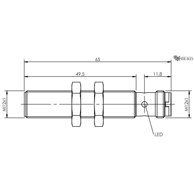 Індуктивний датчик Balluff BES M12MI-PSC30A-S04G-W09 (BES05Y2)
