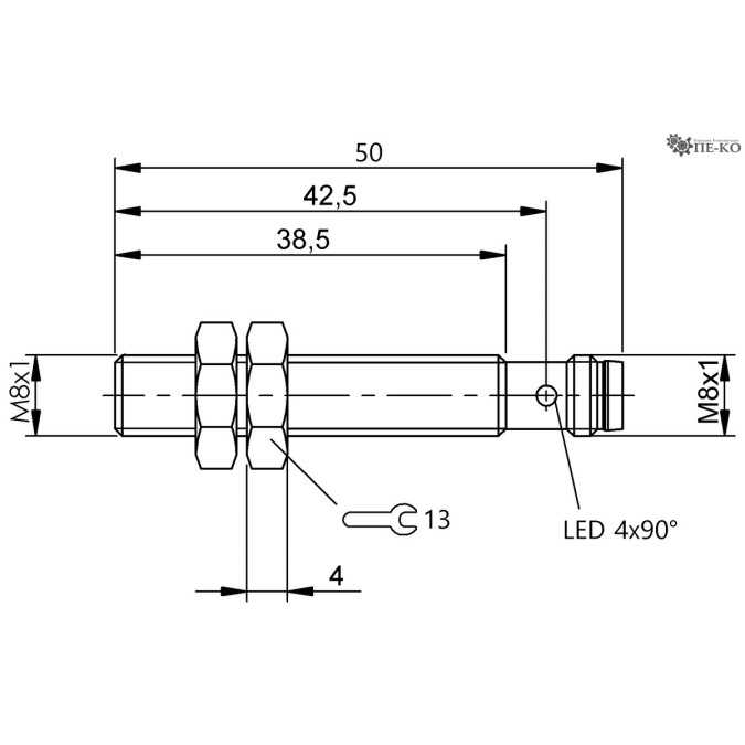 Індуктивний датчик Balluff BES M08EG-PSC20B-S49G-S (BES05Y4)