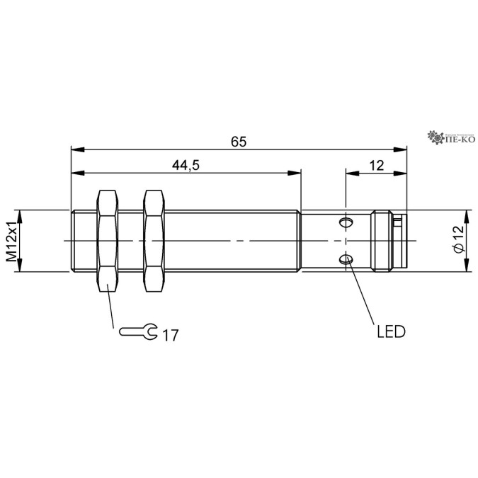 Індуктивний датчик Balluff BES M12EH1-L01C40B-S04G-L04 (BES05Y7)