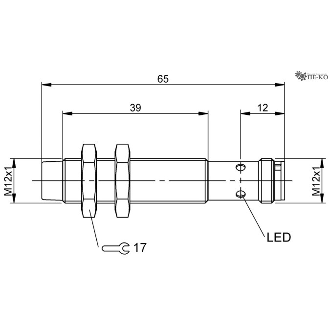Індуктивний датчик Balluff BES M12EG1-L01C80F-S04G-L04 (BES05ZW)