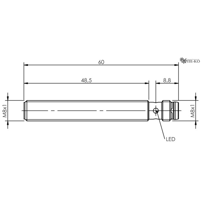 Індуктивний датчик Balluff BES M08MI-PSC15A-S49G (BES05ZY)