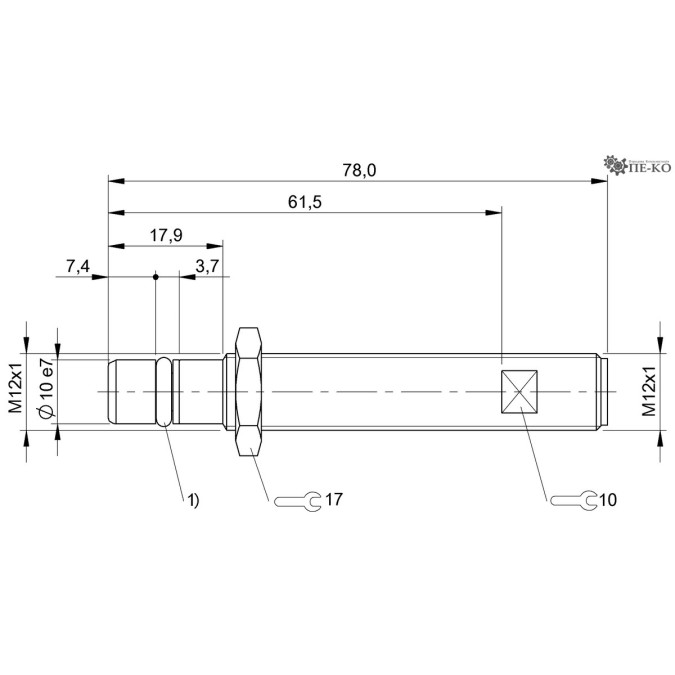 Індуктивний датчик Balluff BES 516-300-S321-NEX-S4-D (BHS004M)