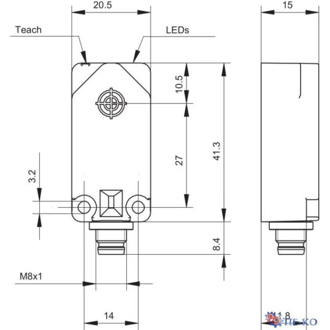 Індуктивний датчик Baumer IF200.D10L-Q41.DPMO.71N/A014