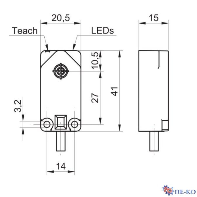 Індуктивний датчик Baumer IF200.D10L-Q41.GP2O.71CV/A014