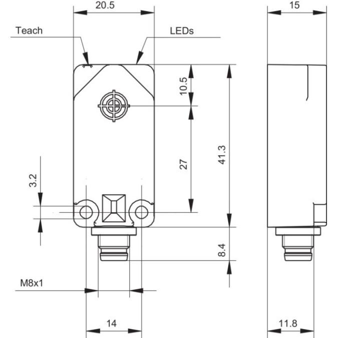 Індуктивний датчик Baumer IF200.D10L-Q41.UAMT.71N
