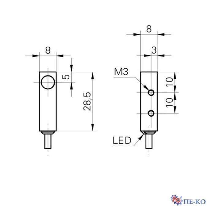 Індуктивний датчик Baumer IFFM 08N1702/O1L