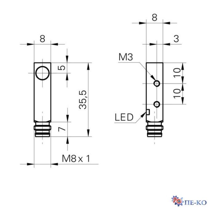 Індуктивний датчик Baumer IFFM 08N17A3/O1S35L