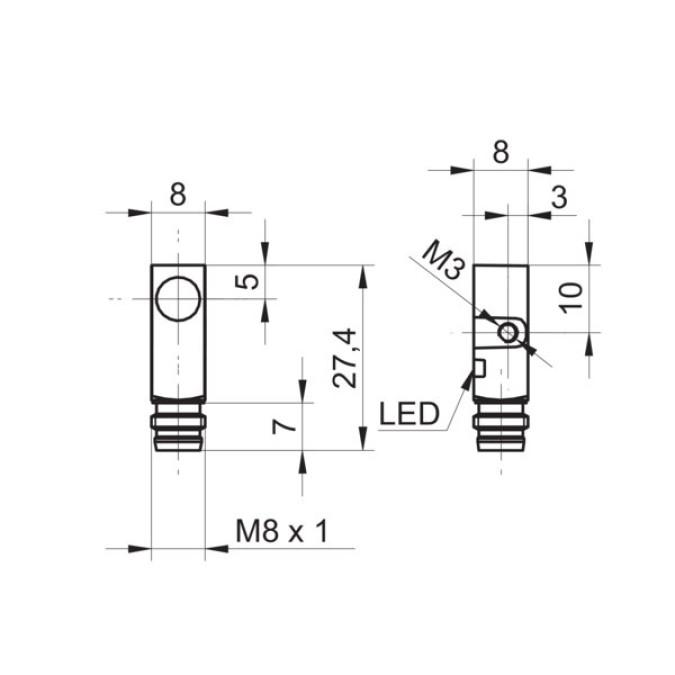 Індуктивний датчик Baumer IFFM 08P37A5/O1S35L
