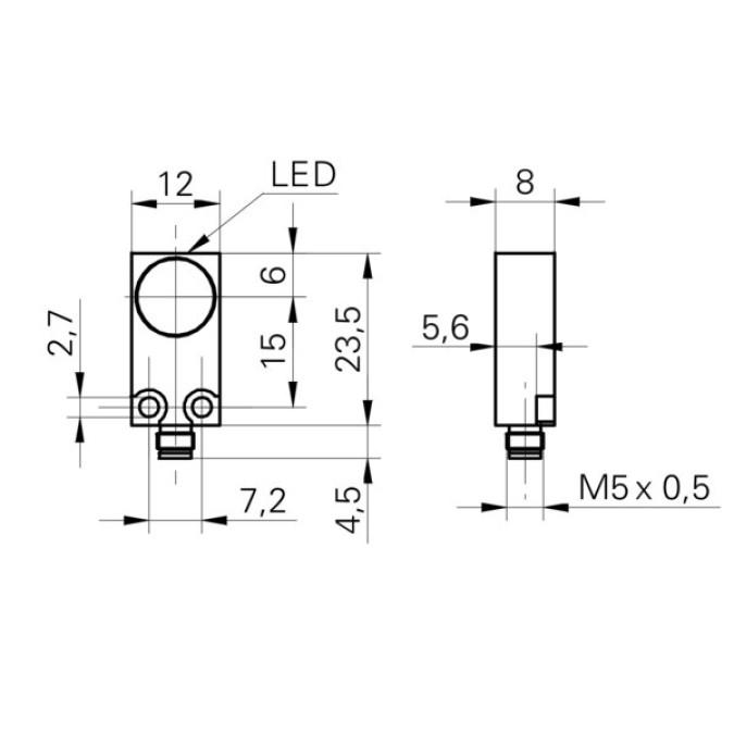 Індуктивний датчик Baumer IFFM 12N17A3/S05L