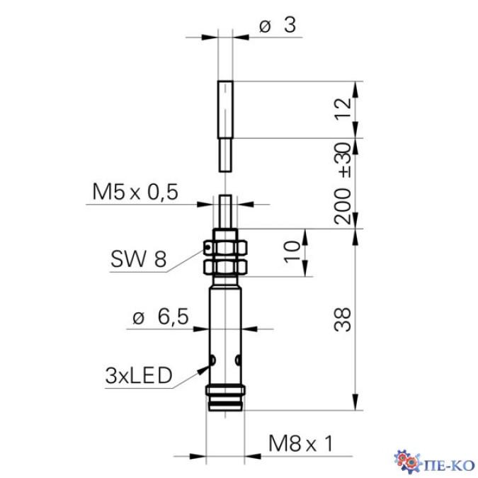 Індуктивний датчик Baumer IFRM 03P3505/CS35L