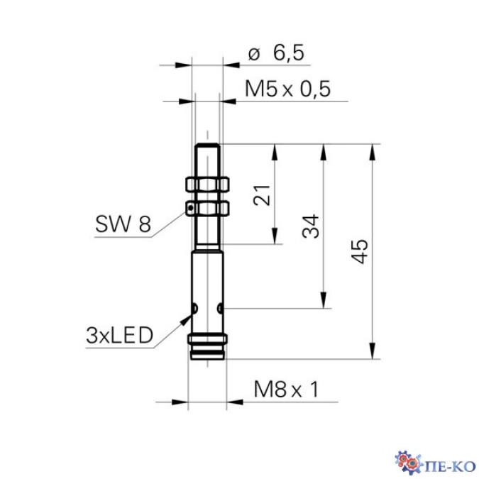 Індуктивний датчик Baumer IFRM 05P35A1/S35L