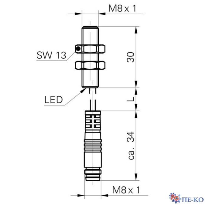 Індуктивний датчик Baumer IFRM 08N3701/KS35L