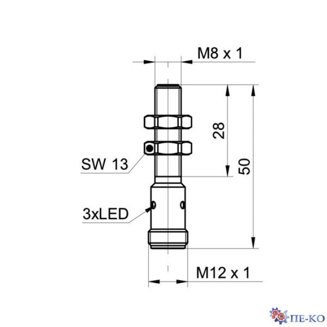 Індуктивний датчик Baumer IFRM 08P1703/S14L