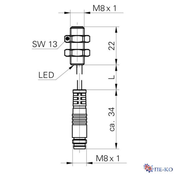 Індуктивний датчик Baumer IFRM 08P1713/KS35L