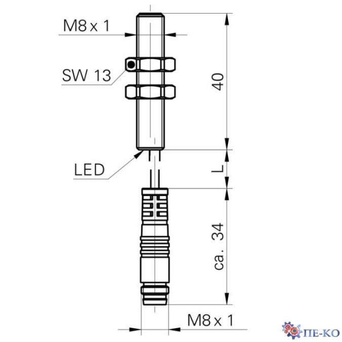 Індуктивний датчик Baumer IFRM 08P17A1/KS35L