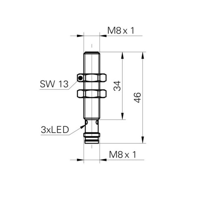 Індуктивний датчик Baumer IFRM 08P37A1/S35L