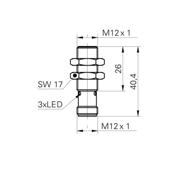Індуктивний датчик Baumer IFRM 12N1703/S14L