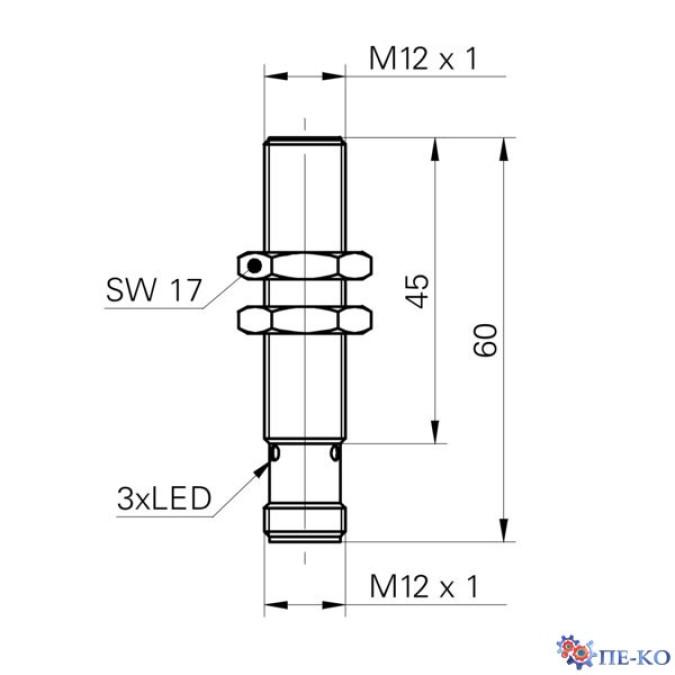 Індуктивний датчик Baumer IFRM 12N1704/S14L